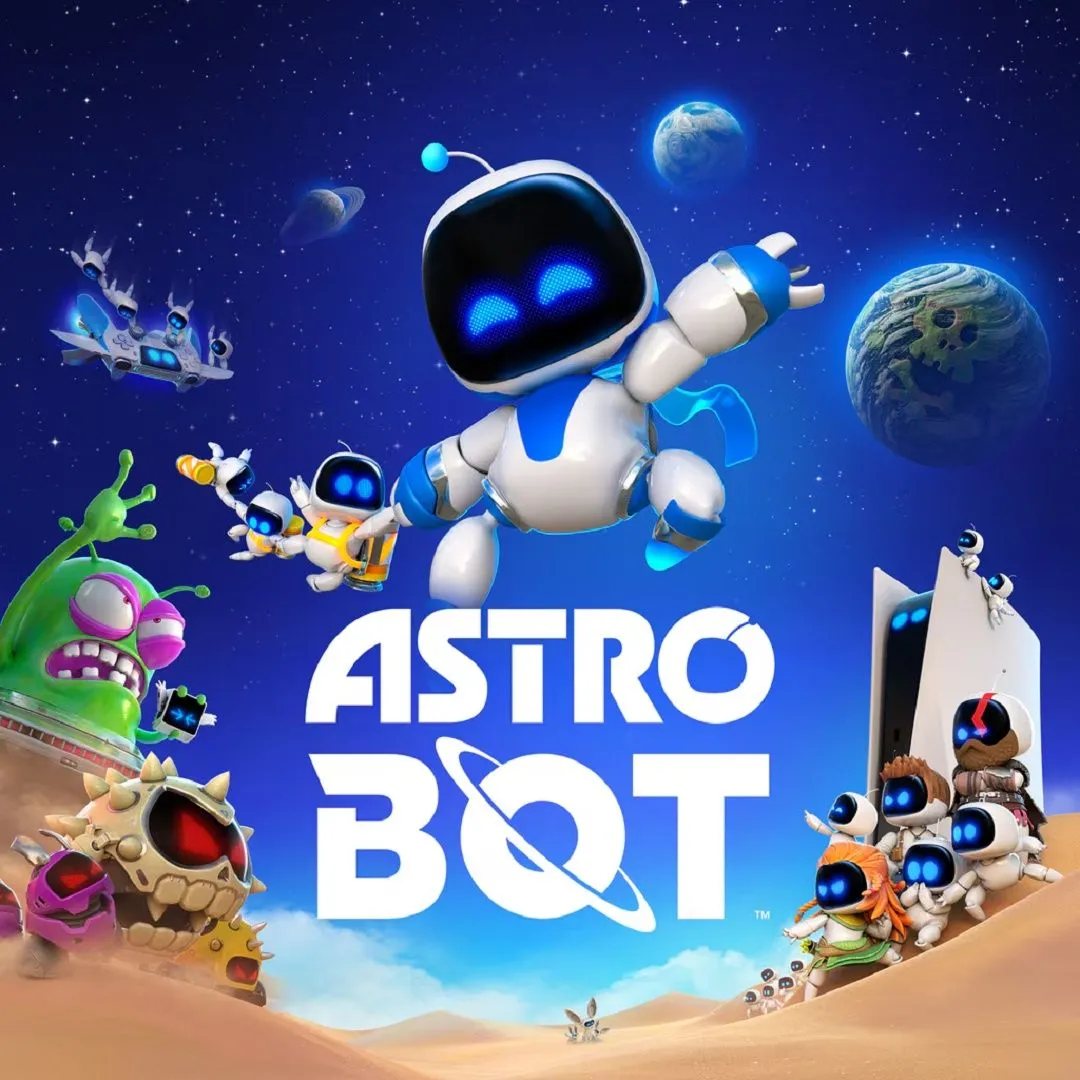Ảnh bìa chính thức của game Astro Bot trên PS5