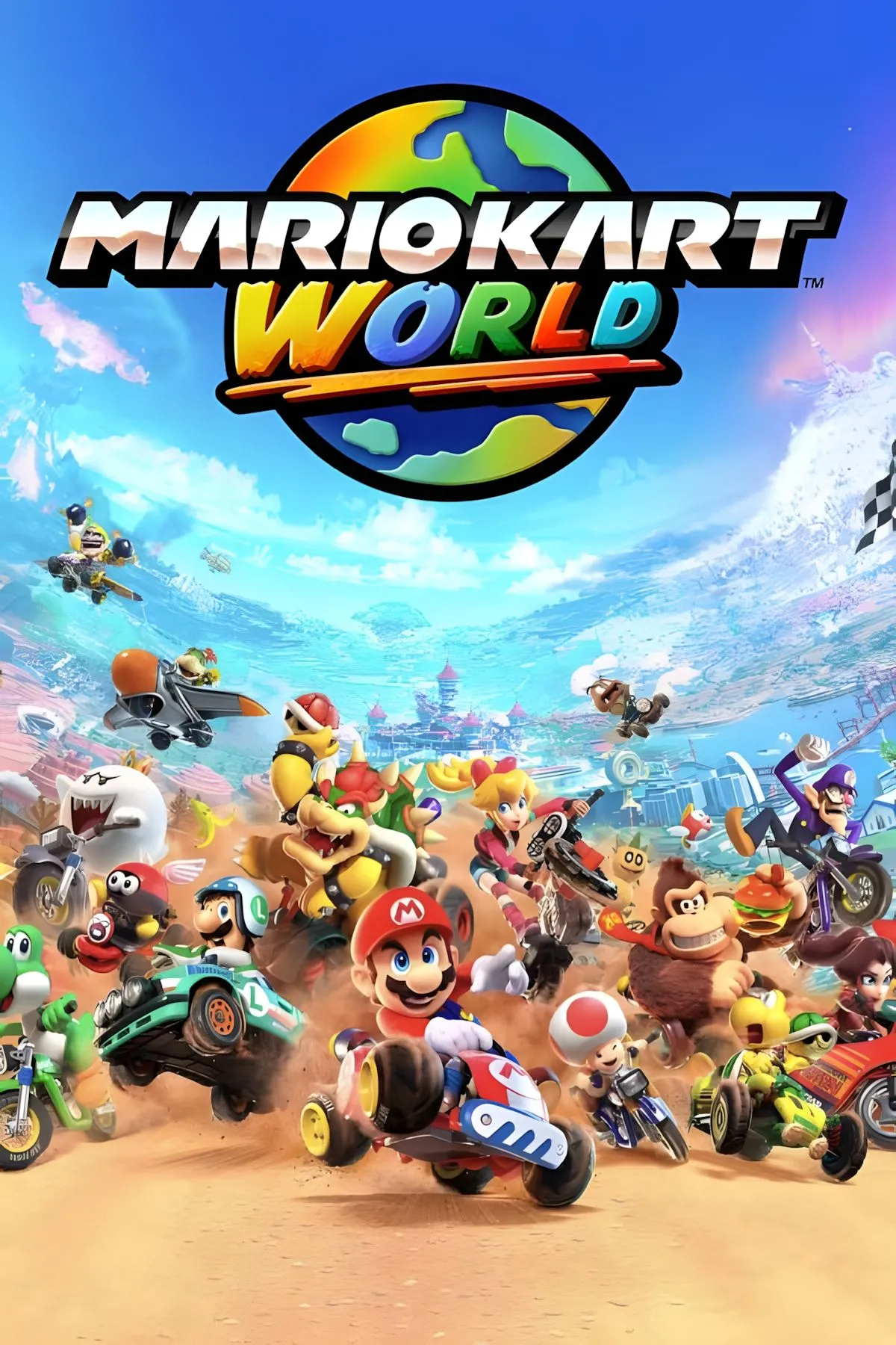 Ảnh bìa chính thức của game Mario Kart World trên Nintendo Switch 2