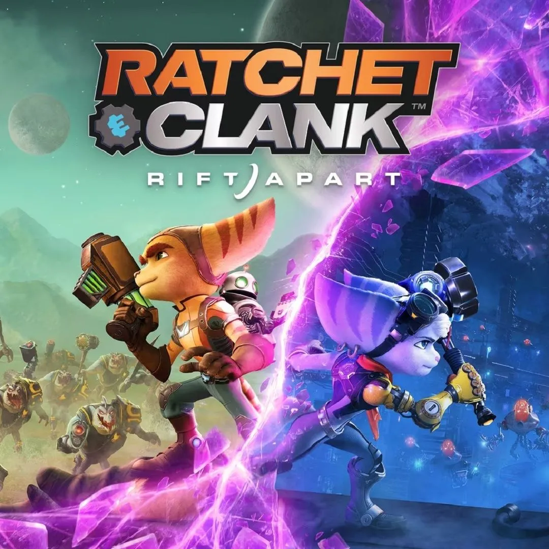 Ảnh bìa chính thức của game Ratchet &amp; Clank: Rift Apart