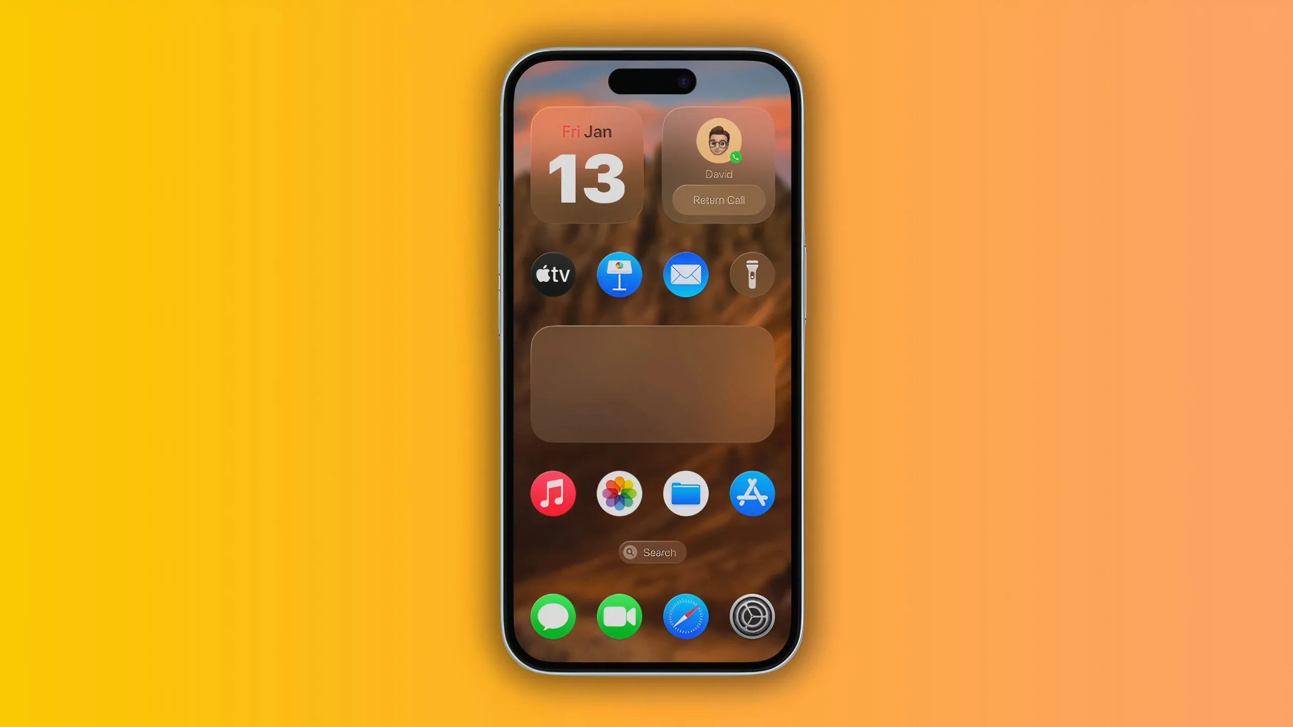 Ảnh concept rò rỉ trước đó về giao diện iOS mới