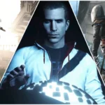Ba nhân vật Ezio, Desmond và Edward từ các game Assassin's Creed khác nhau