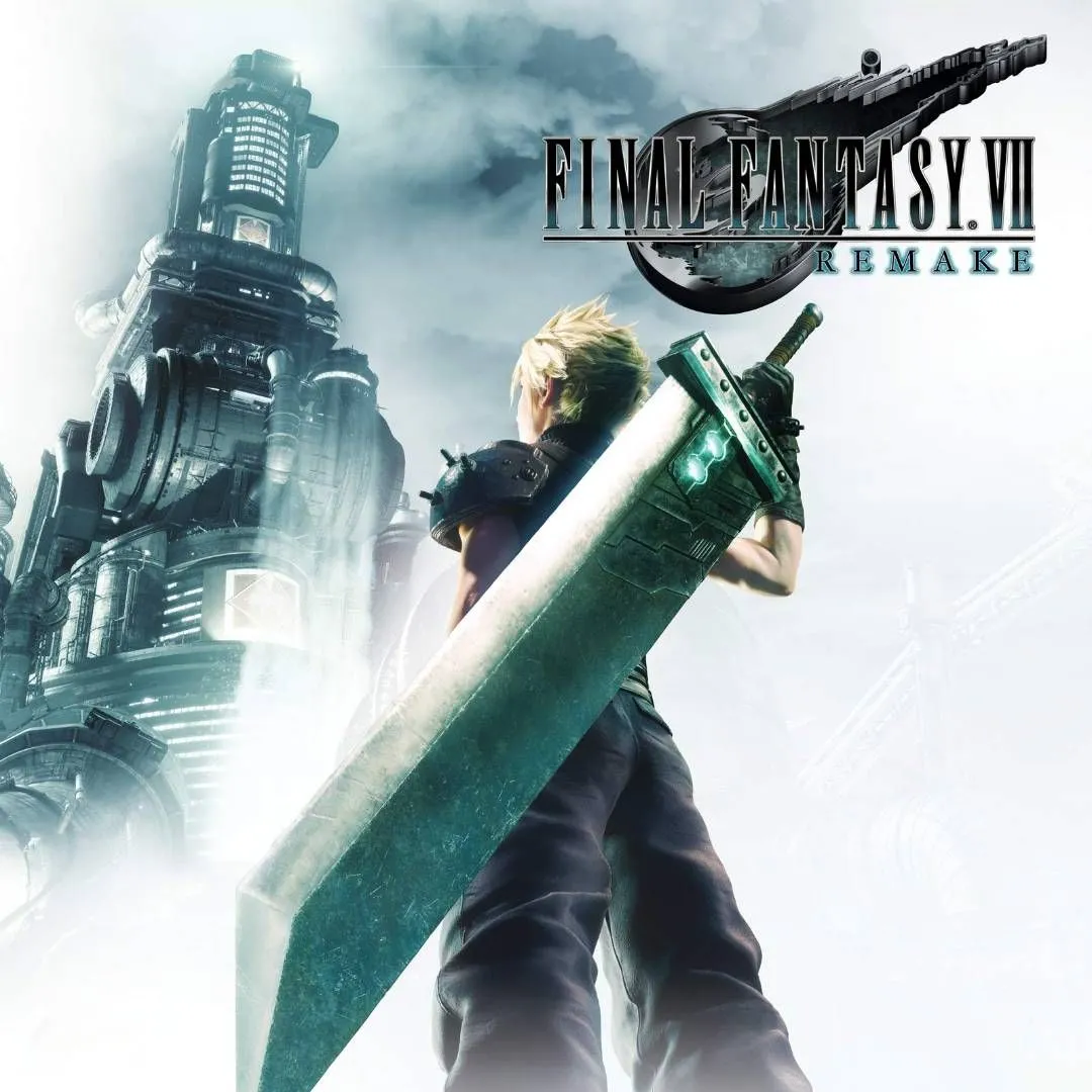 Cloud Strife và Aerith Gainsborough từ Final Fantasy VII Remake, minh họa cho khoảnh khắc bi kịch của Aerith.