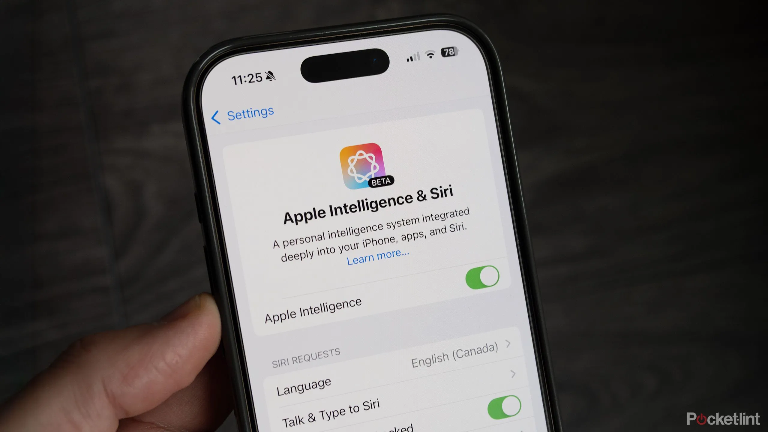 Giao diện Apple Intelligence trên màn hình iPhone 16 Pro