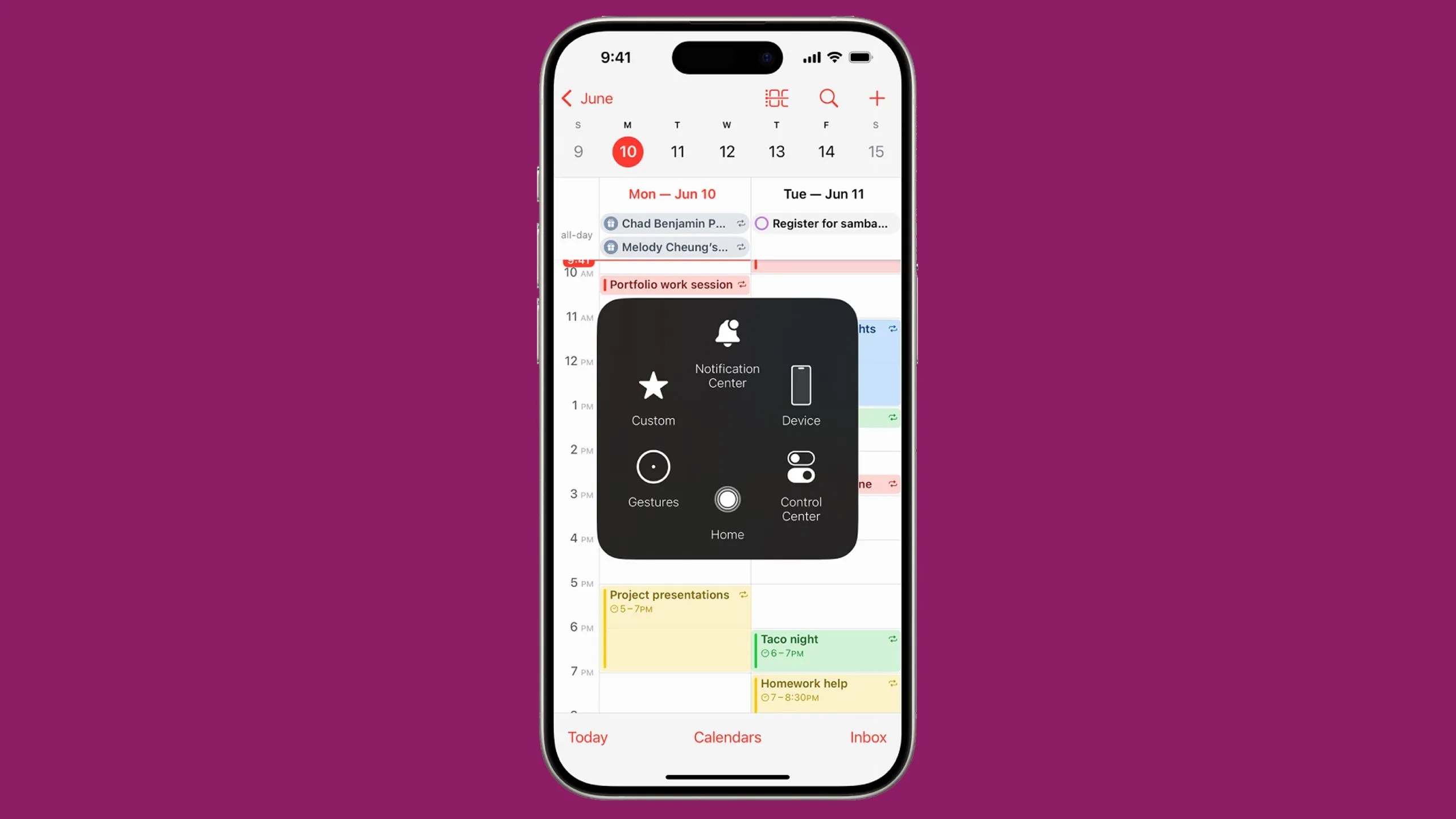 Giao diện AssistiveTouch trong iOS 18, tính năng hỗ trợ chuột hiện tại trên iPhone.
