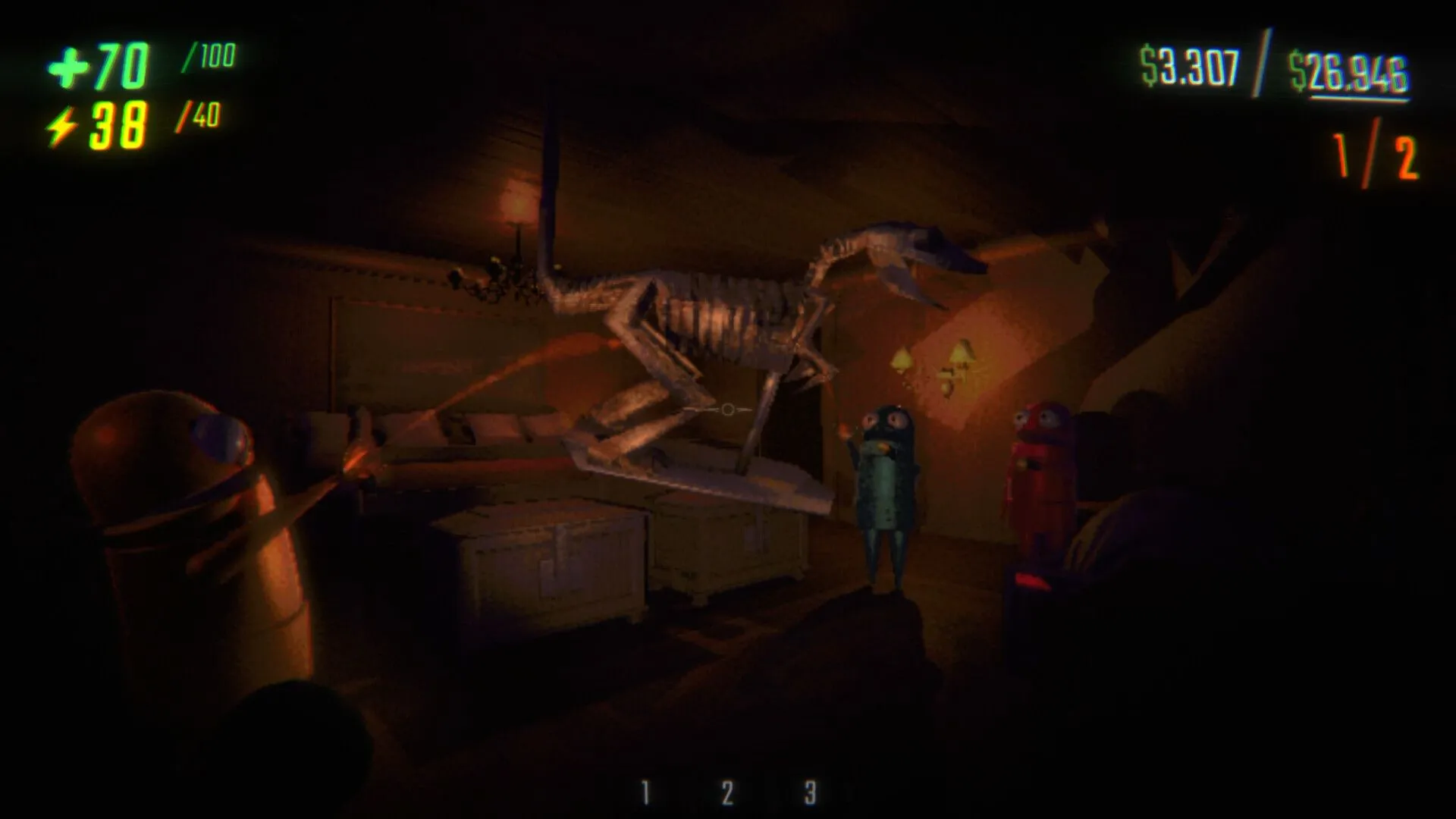 Góc nhìn cận cảnh một nhân vật trong game R.E.P.O.