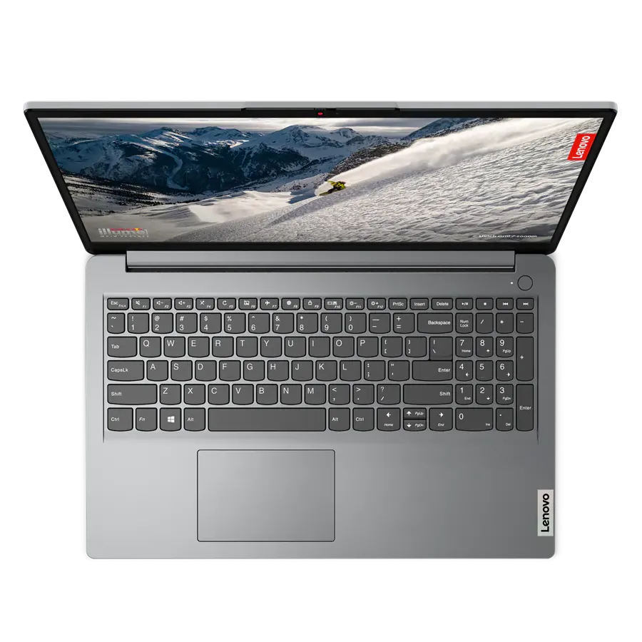 Hình ảnh nhìn từ trên xuống của Lenovo IdeaPad 1i màu Xám Bão