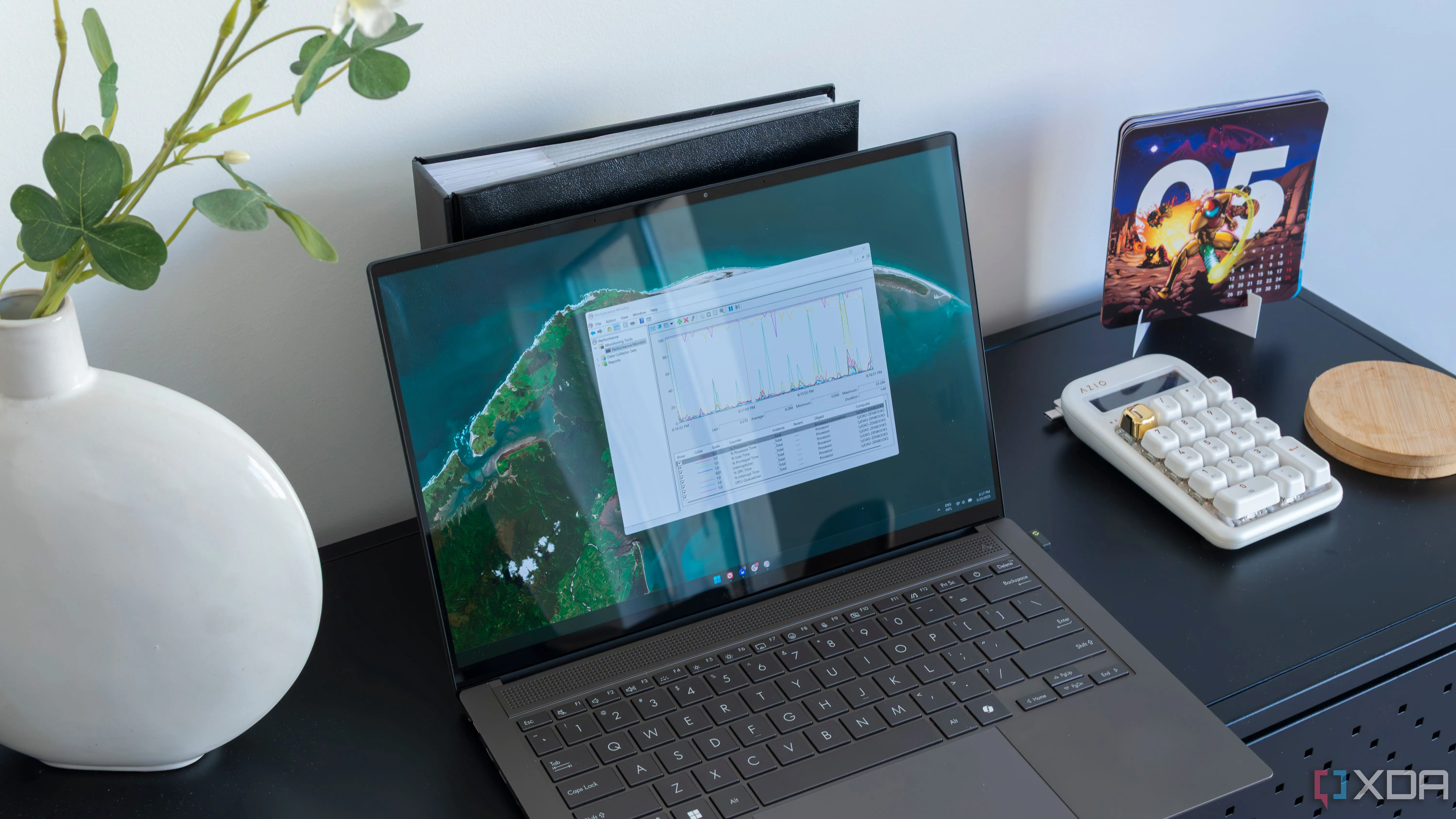 Màn hình hiển thị Performance Monitor trên máy tính chạy Windows 11
