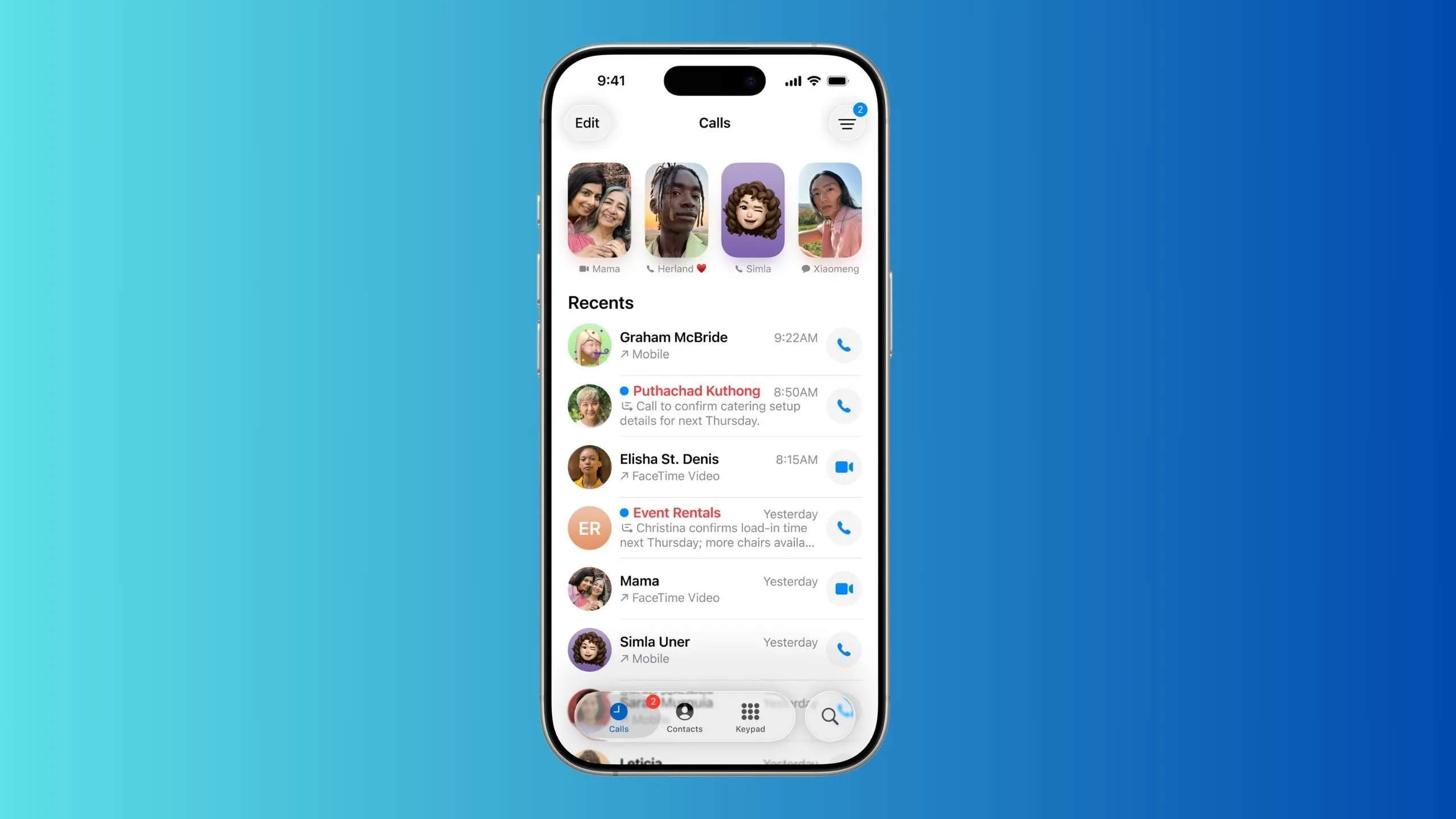 Màn hình iPhone hiển thị tính năng Call Screening trên iOS 26, minh họa cách sàng lọc cuộc gọi đến từ số lạ.
