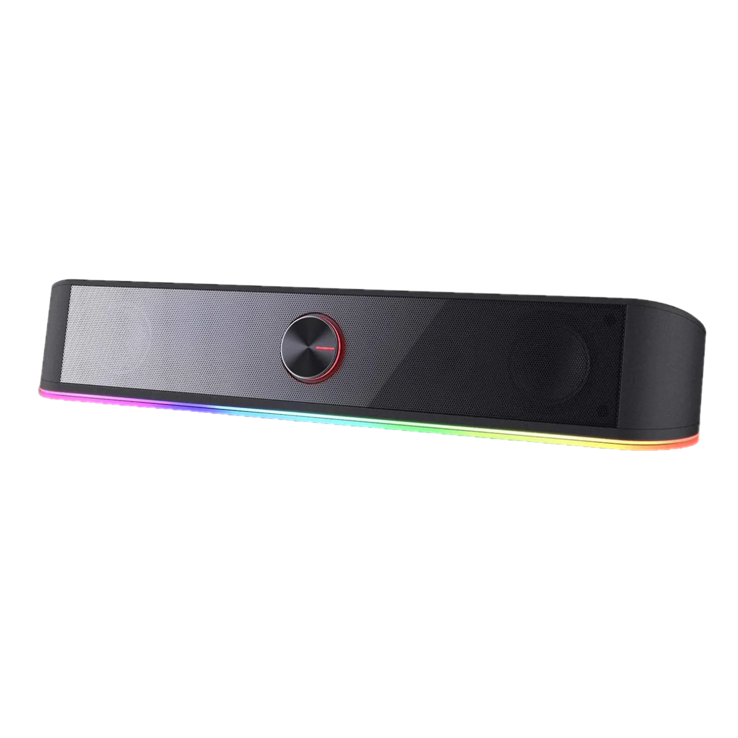 Soundbar Redragon GS560 màu đen với đèn RGB, sản phẩm được đánh giá trong bài viết