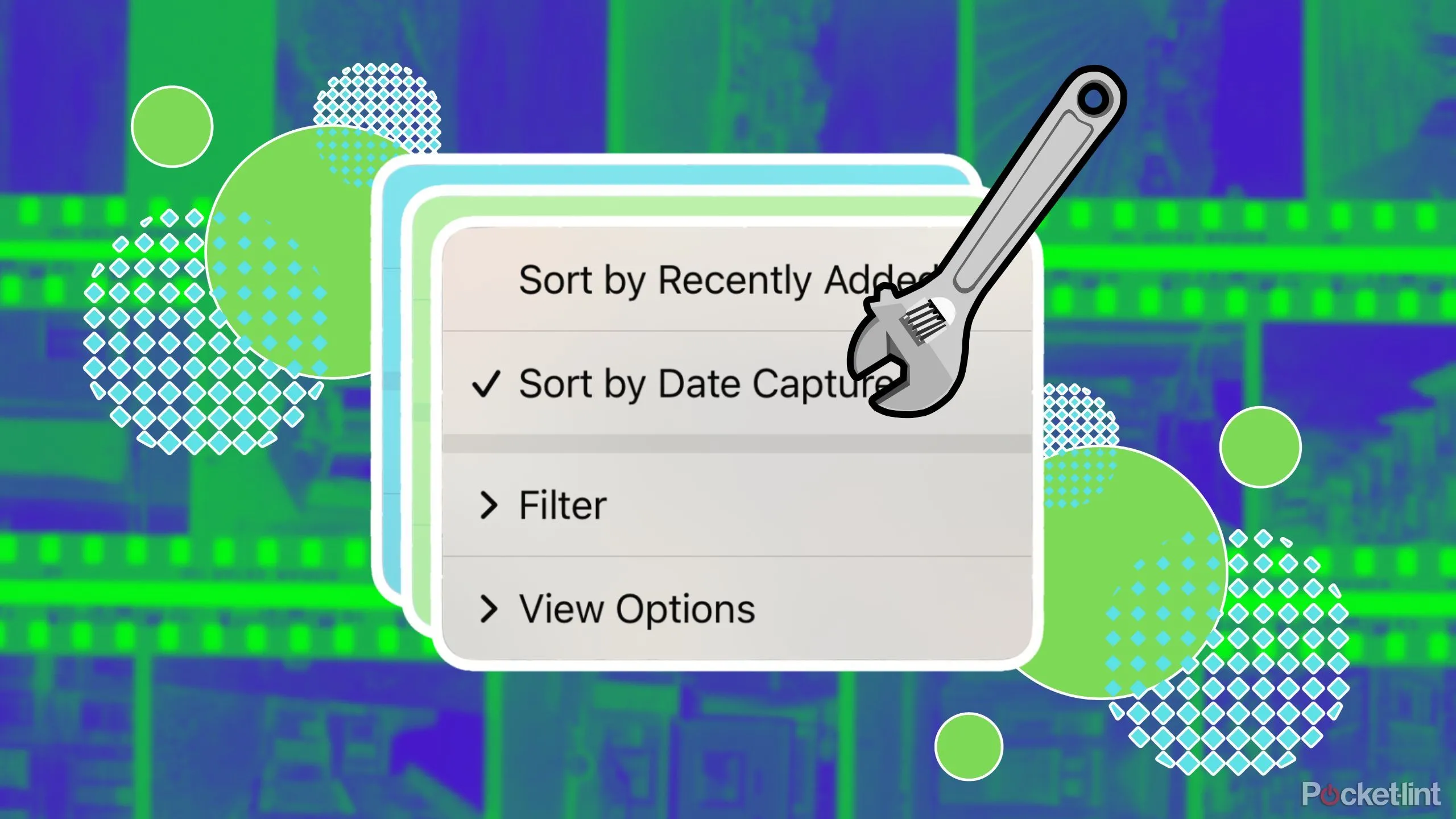 Ví dụ về cách sắp xếp ảnh trong ứng dụng Ảnh trên iOS