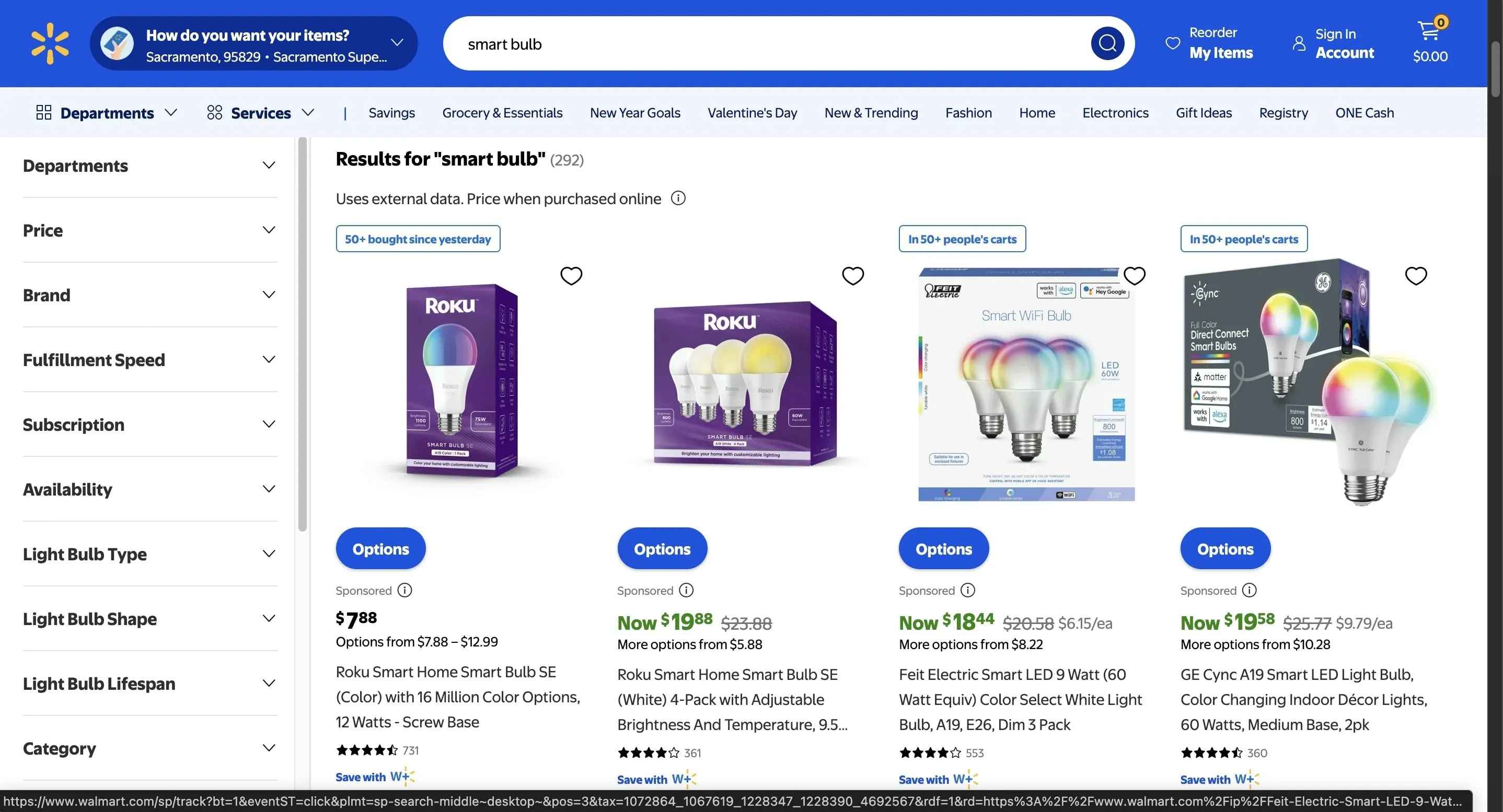 Các lựa chọn bóng đèn thông minh trên kệ Walmart, gợi ý về việc mua sắm an toàn
