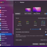 Cài đặt hiển thị trên macOS Sonoma