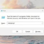Mở Tùy chọn Internet bằng lệnh Run trên Windows 11