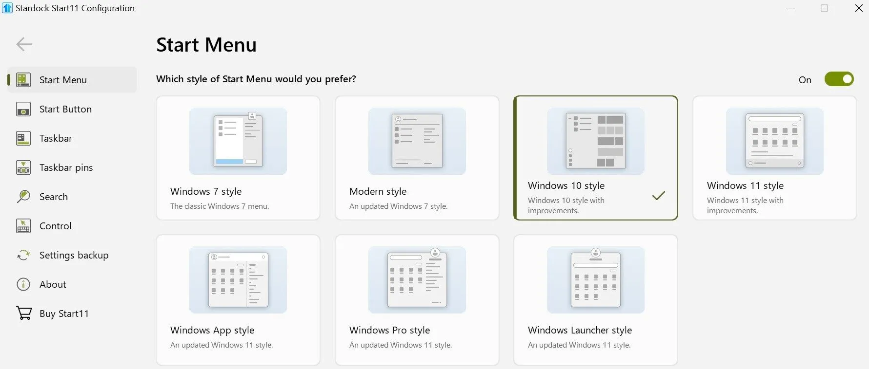 Thay đổi giao diện Start Menu Windows 11 sang phong cách Windows 10 bằng Start11.