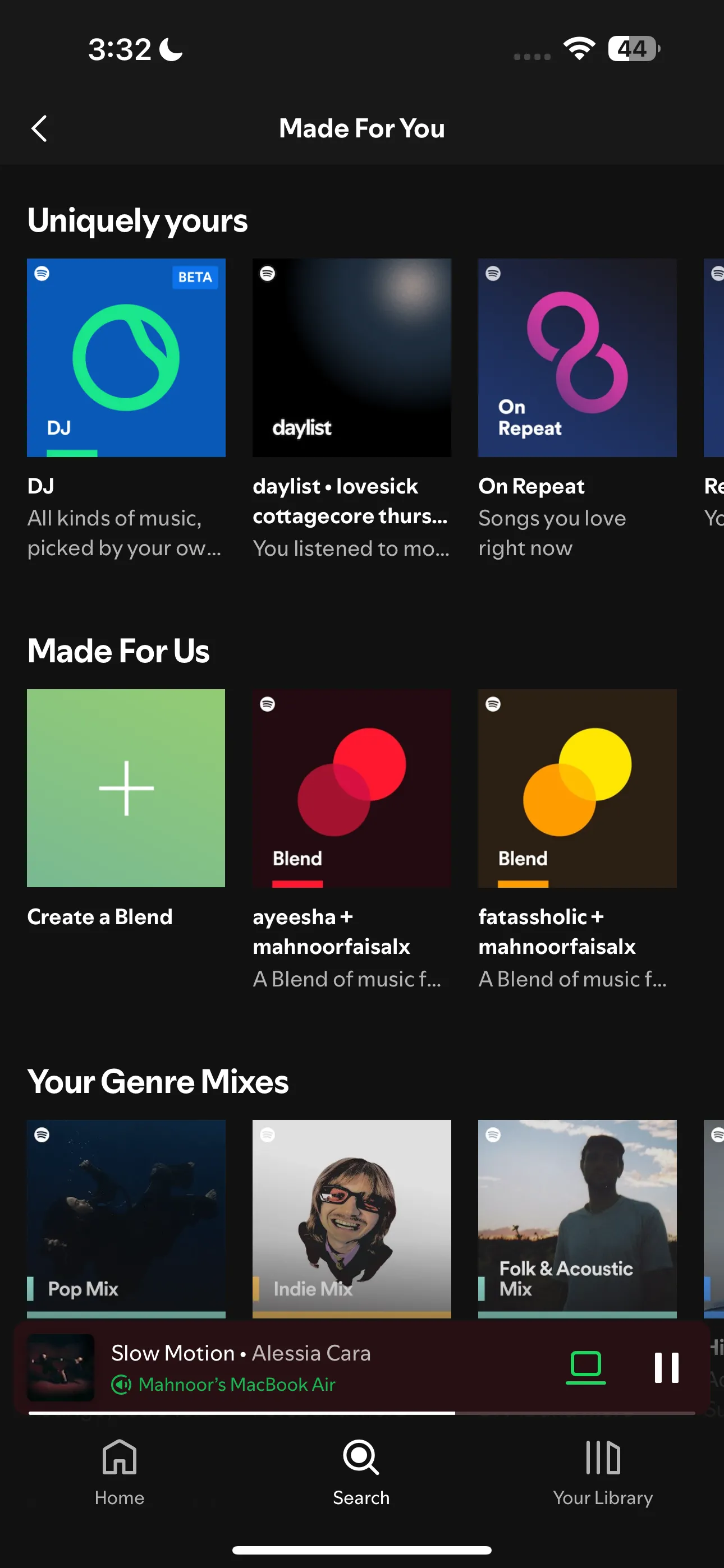 Thư mục các playlist Độc đáo của bạn trên Spotify