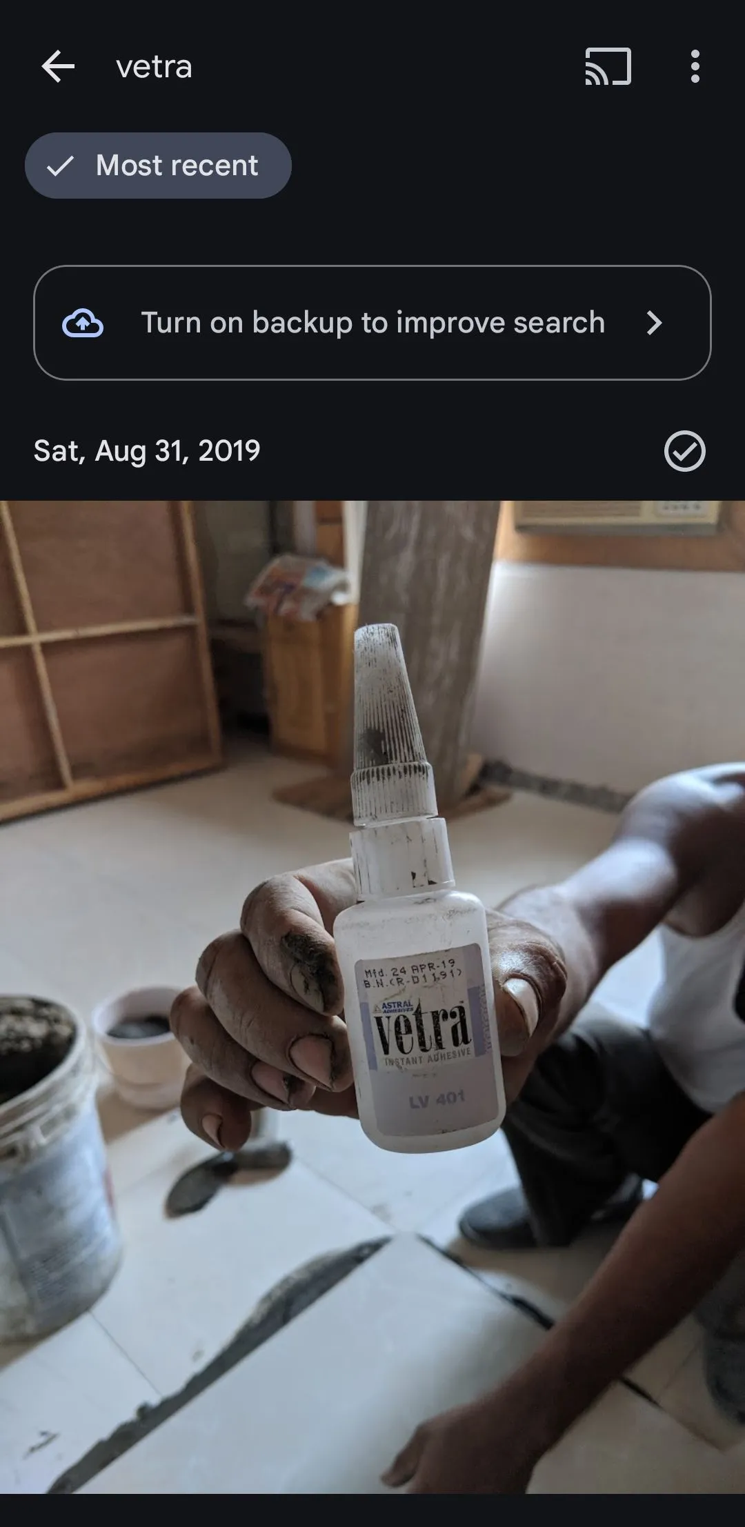 Ảnh chứa văn bản được tìm thấy bằng Google Photos OCR
