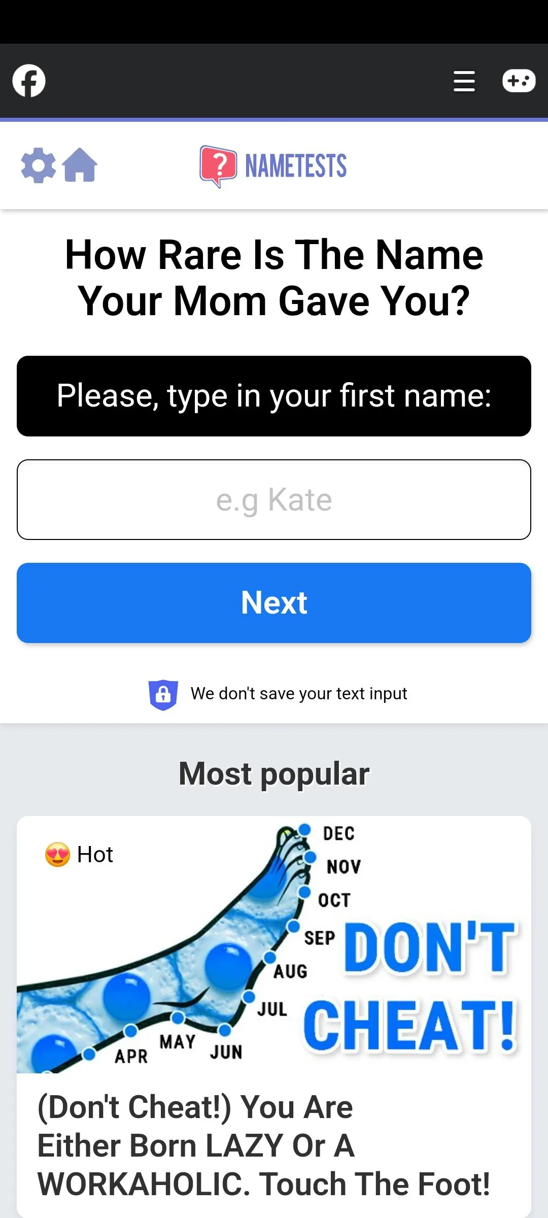 Bài kiểm tra vui trên Facebook có thể là công cụ thu thập dữ liệu cho hacker