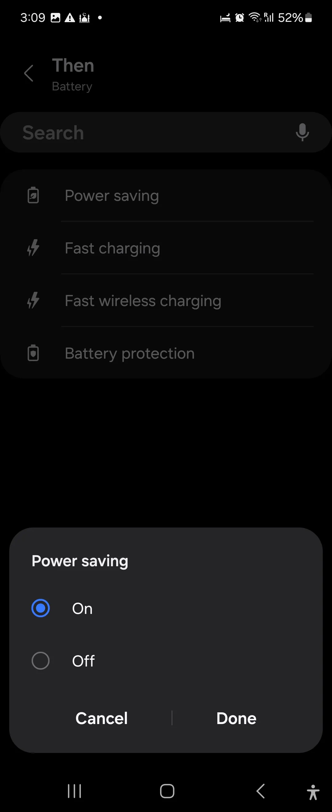 Bật chế độ tiết kiệm pin trong ứng dụng Samsung Modes and Routines