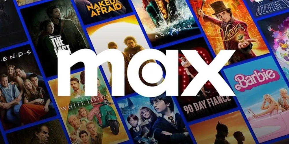 Biểu tượng Max nổi bật trên giao diện dịch vụ streaming, cho thấy nội dung phong phú