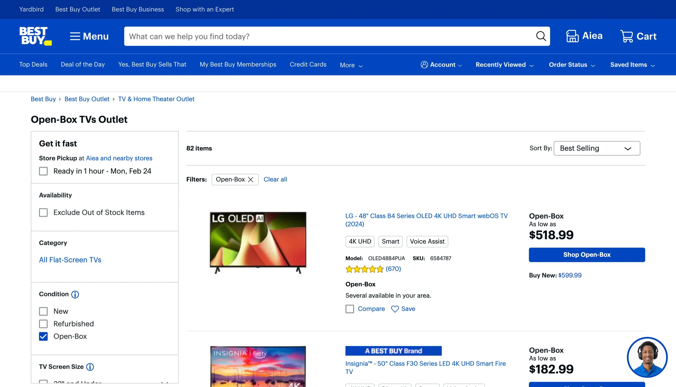 Các mẫu TV trưng bày và hàng mở hộp đang được giảm giá tại Best Buy, cơ hội tiết kiệm khi mua TV