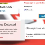 Các ví dụ email spam và lừa đảo qua Gmail, minh họa nguy cơ tấn công phishing