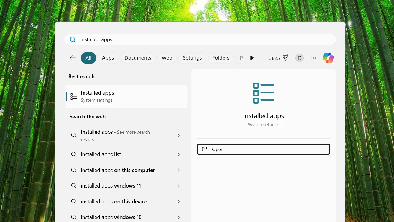 Cách dùng Windows Search để mở Ứng dụng đã cài đặt trên Windows 11