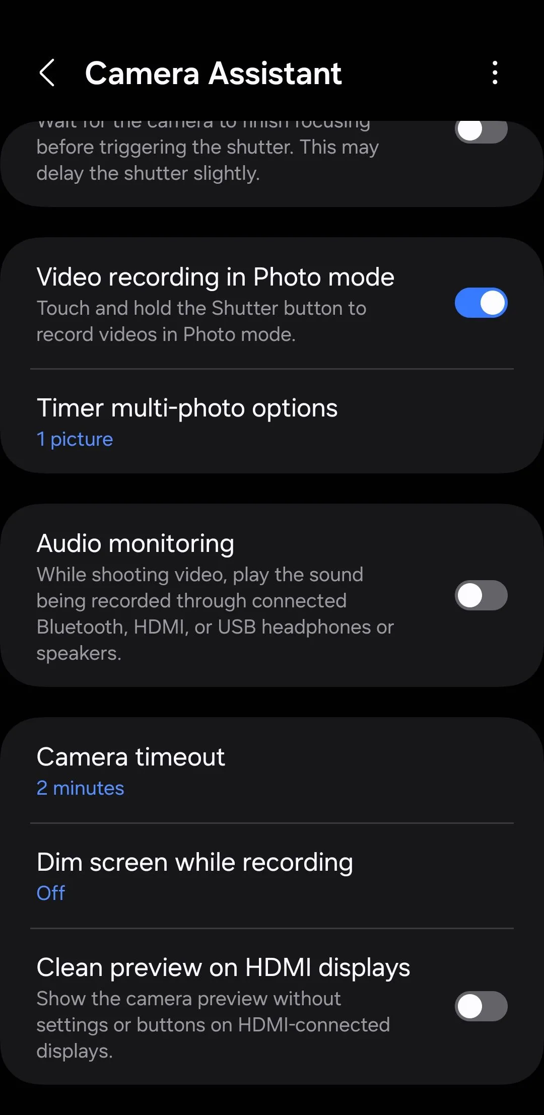 Cài đặt module Camera Assistant trên điện thoại Samsung
