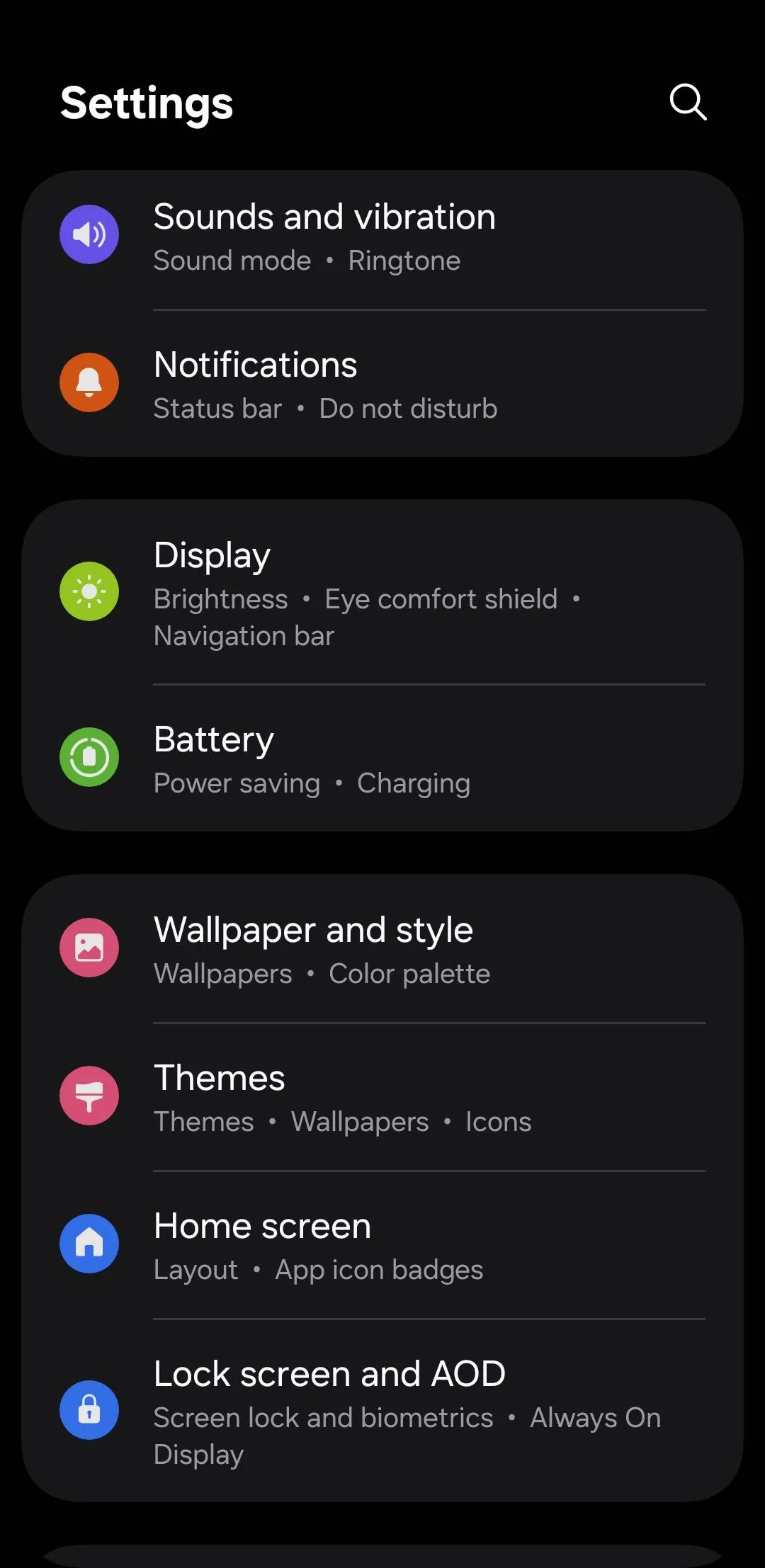 Cài đặt pin trong One UI 7 trên điện thoại Samsung Galaxy