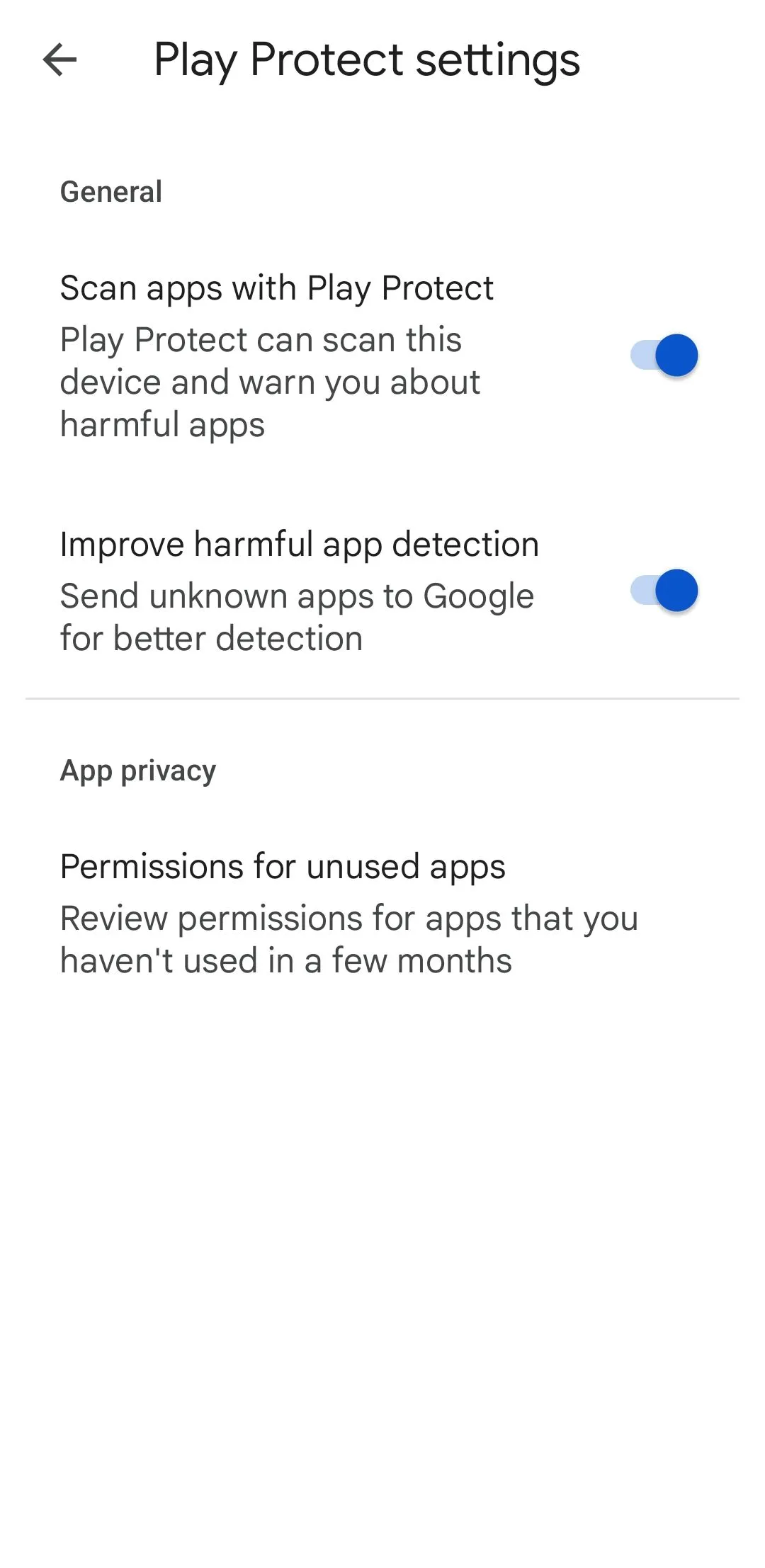Cài đặt Play Protect trên Google Play Store giúp bảo vệ thiết bị Android