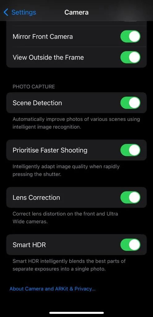 Cài đặt Smart HDR trên iPhone