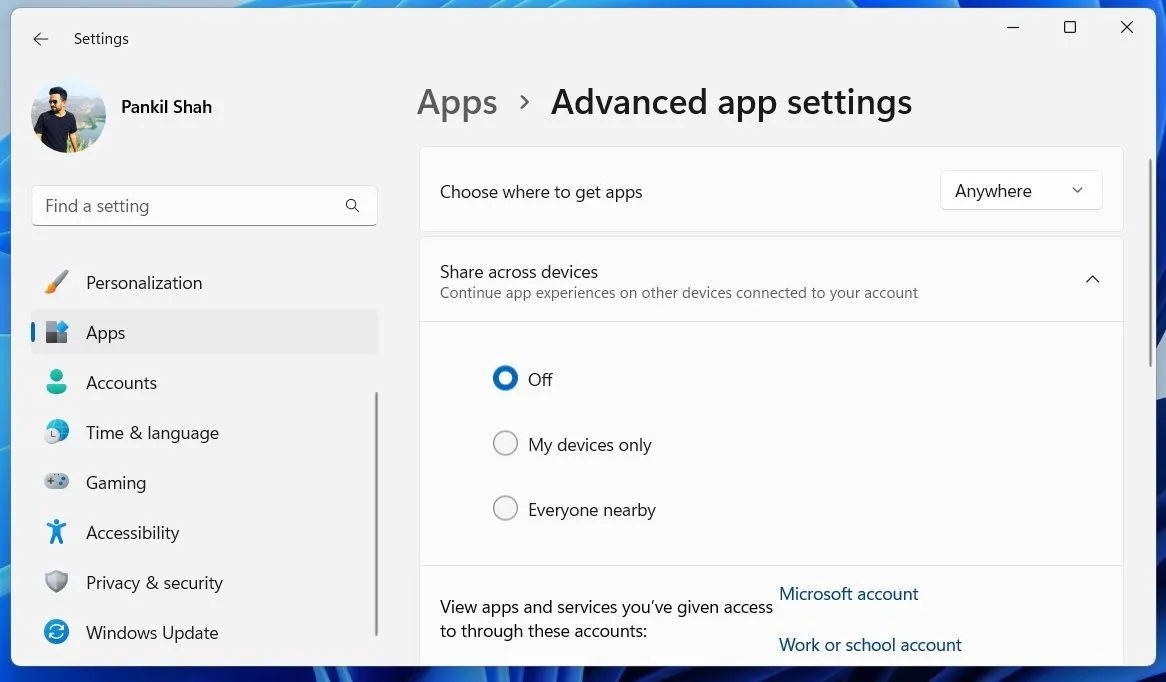 Cài đặt ứng dụng nâng cao trên Windows 11