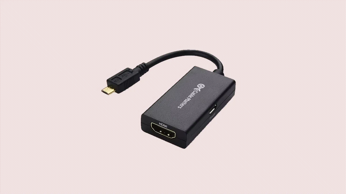 Cáp USB Micro-B sang HDMI kèm cổng sạc USB của Cable Matters hỗ trợ MHL