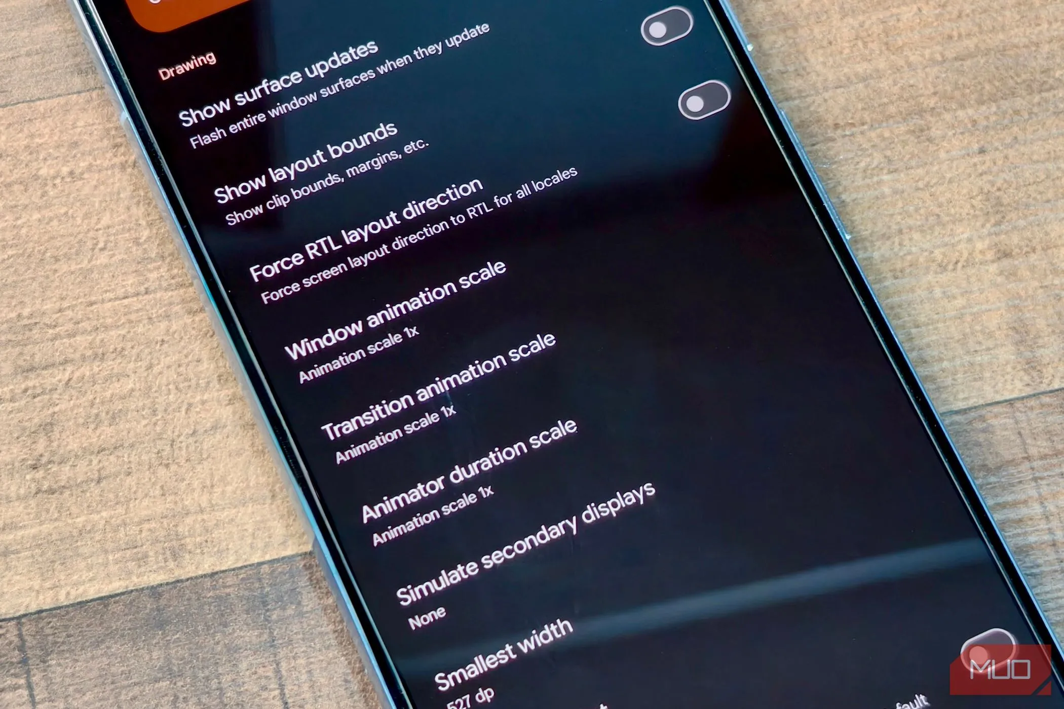 Điều chỉnh tỷ lệ hoạt ảnh hệ thống Android qua Developer Options để tăng tốc độ
