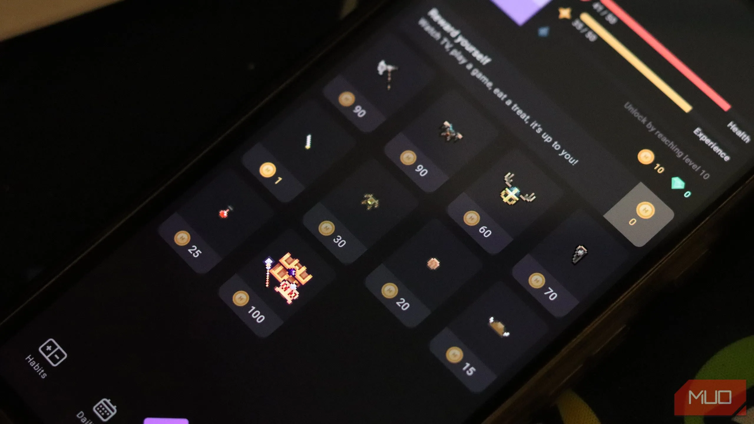 Giao dịch trong ứng dụng Habitica