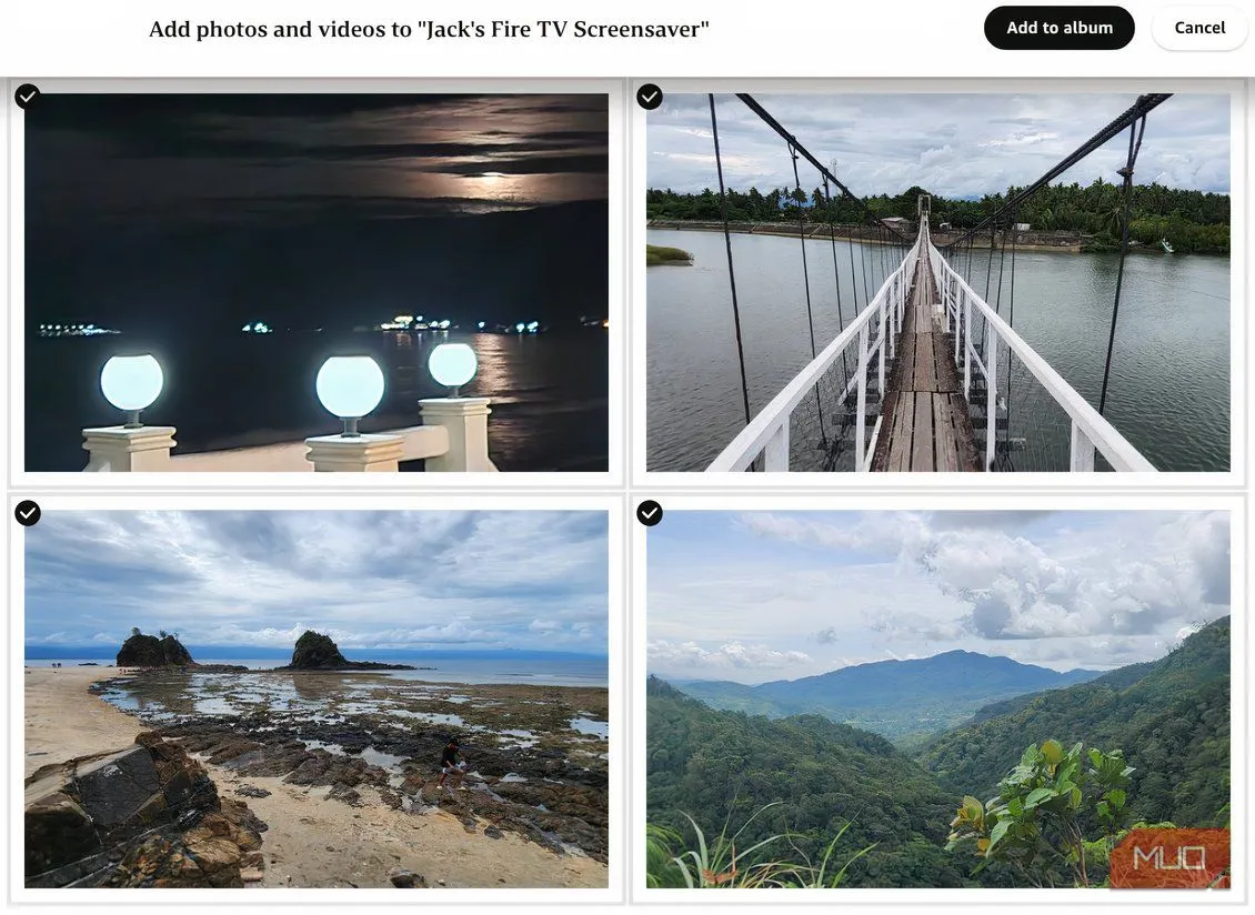 Giao diện Amazon Photos trên trình duyệt web máy tính, giúp quản lý ảnh dễ dàng