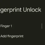 Giao diện cài đặt vân tay trên Android 16 beta với tùy chọn đổi tên dấu vân tay