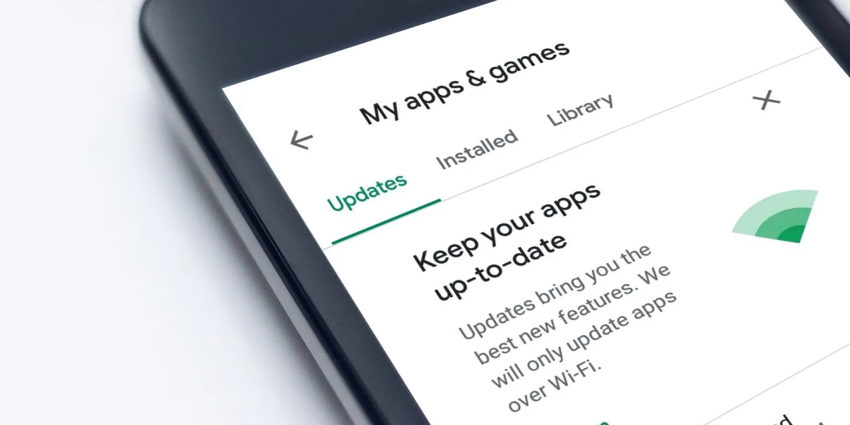 Giao diện Google Play Store hiển thị danh sách các ứng dụng có bản cập nhật đang chờ, khuyến nghị người dùng nên cài đặt