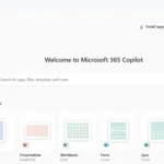Giao diện ứng dụng Copilot AI trên Microsoft 365, minh họa khả năng hỗ trợ công việc văn phòng.
