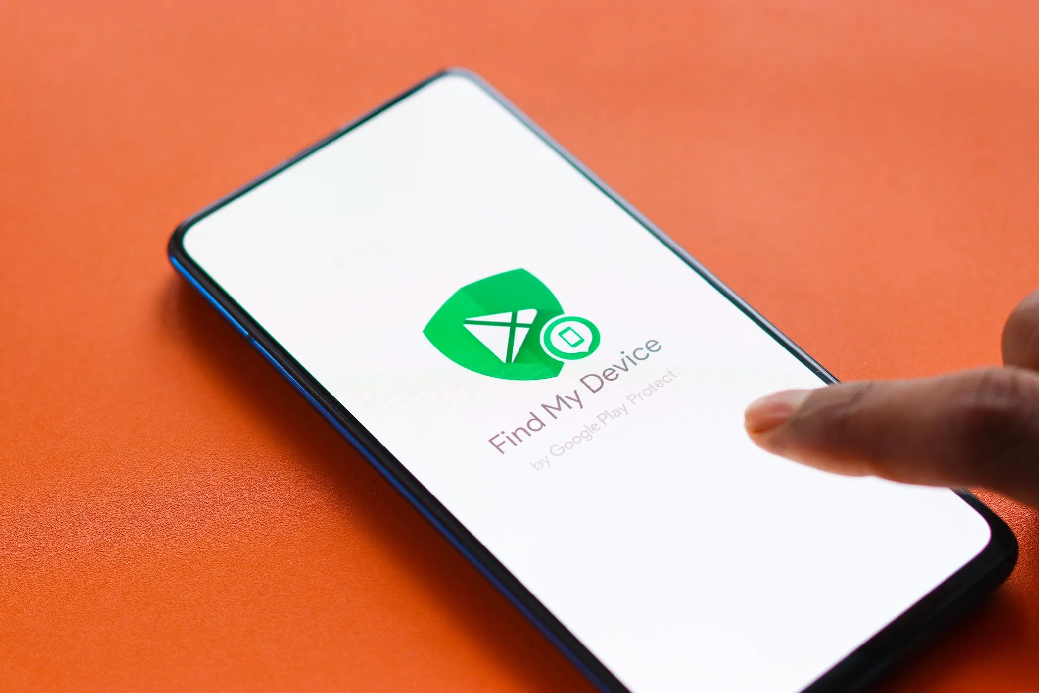 Giao diện ứng dụng Google Find My Device trên điện thoại Android, giúp xác định vị trí thiết bị bị mất