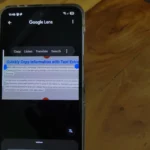 Google Lens trích xuất thông tin văn bản