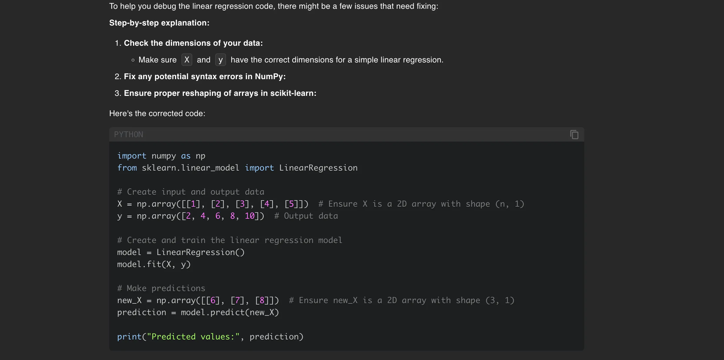 Hình ảnh DeepSeek-R1 hỗ trợ gỡ lỗi mã Python, minh họa khả năng lập trình của mô hình AI cục bộ