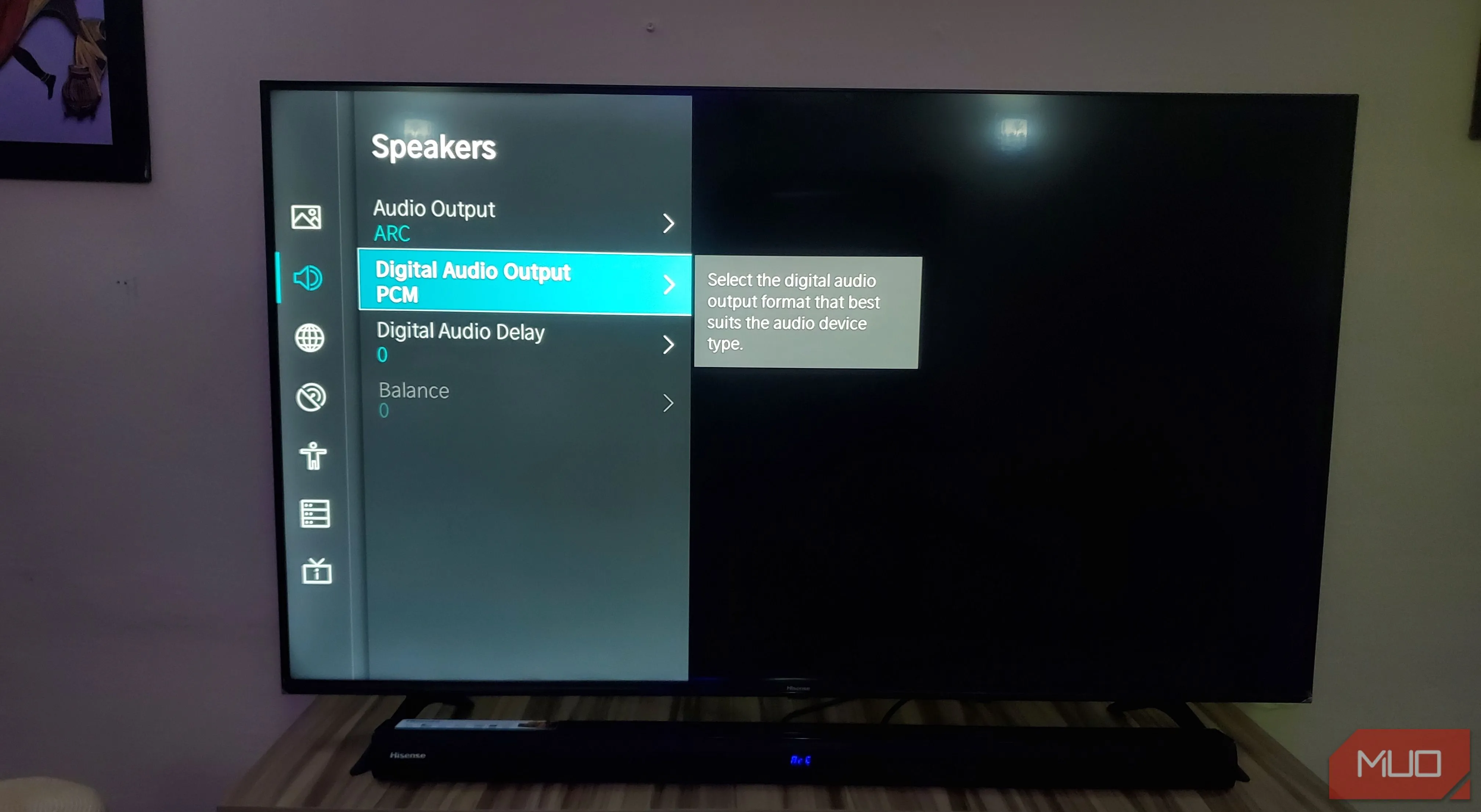 Hướng dẫn điều chỉnh cài đặt âm thanh, chọn chế độ PCM hoặc Bitstream trên Smart TV Hisense.