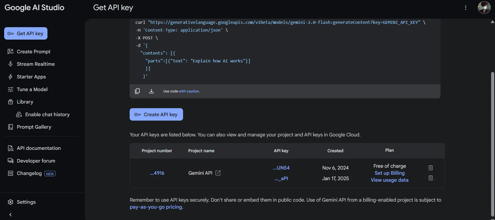 Hướng dẫn tạo khóa API miễn phí cho Gemini từ Google AI Studio để tích hợp với Logseq