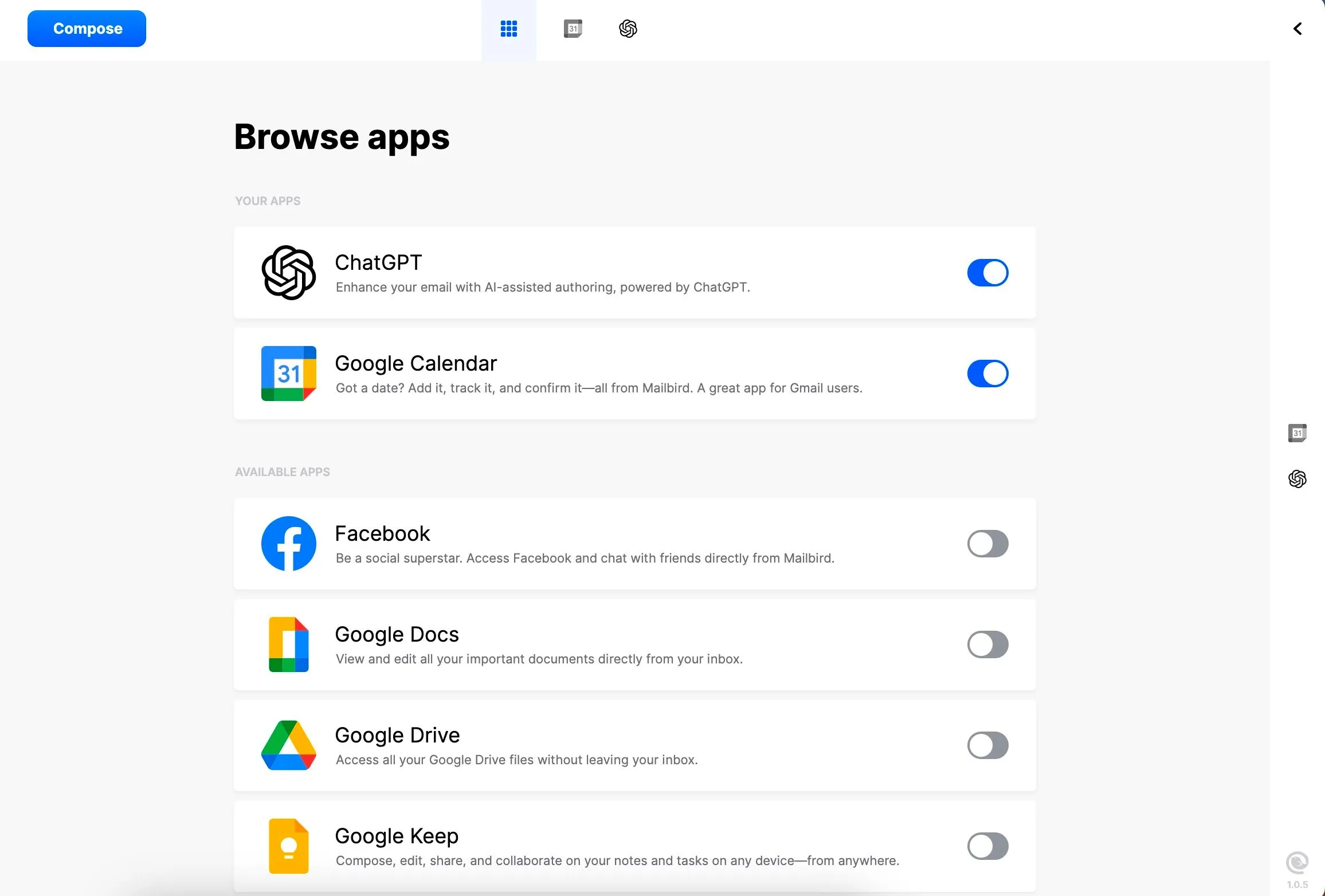 Hướng dẫn tích hợp tài khoản Gmail với ứng dụng quản lý email Mailbird