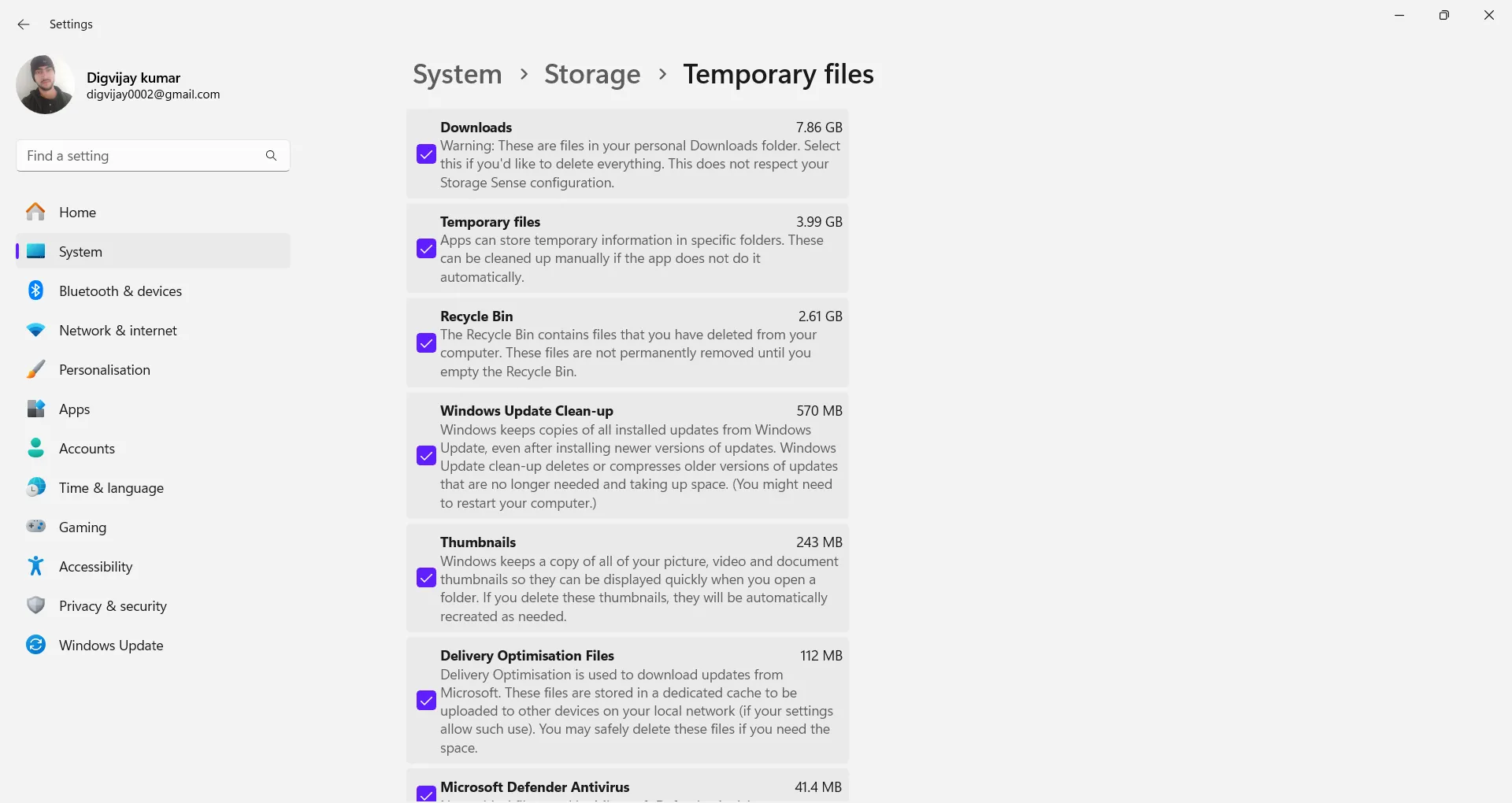 Hướng dẫn xóa bộ nhớ đệm ảnh thu nhỏ (Thumbnails) qua cài đặt Kho lưu trữ của Windows