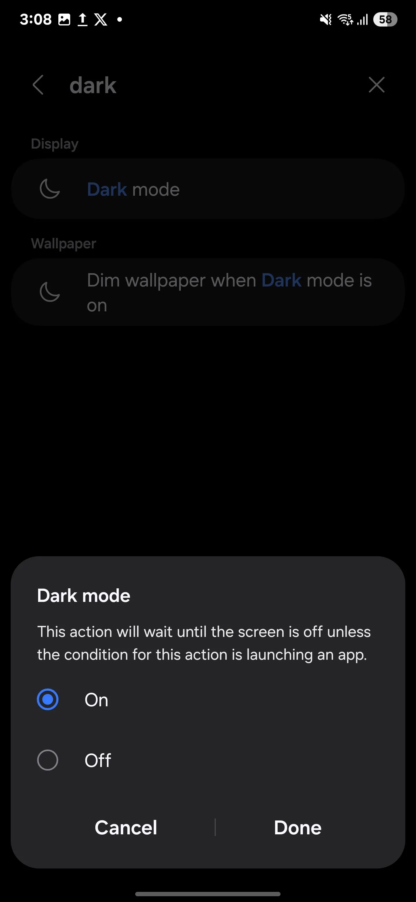 Kích hoạt Chế độ Tối (Dark Mode) trong các thiết lập Samsung Routines