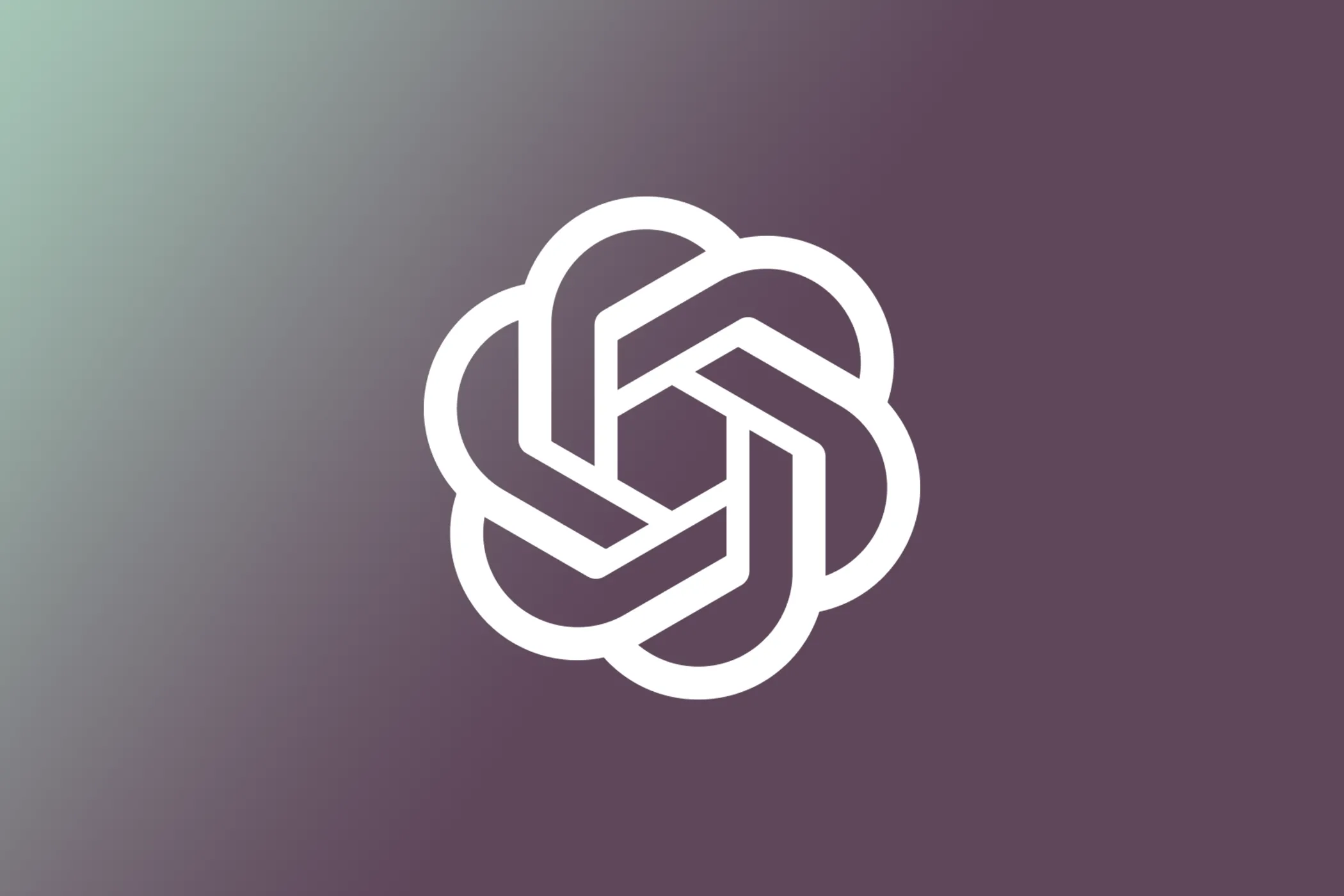 Logo OpenAI trên nền màu gradient