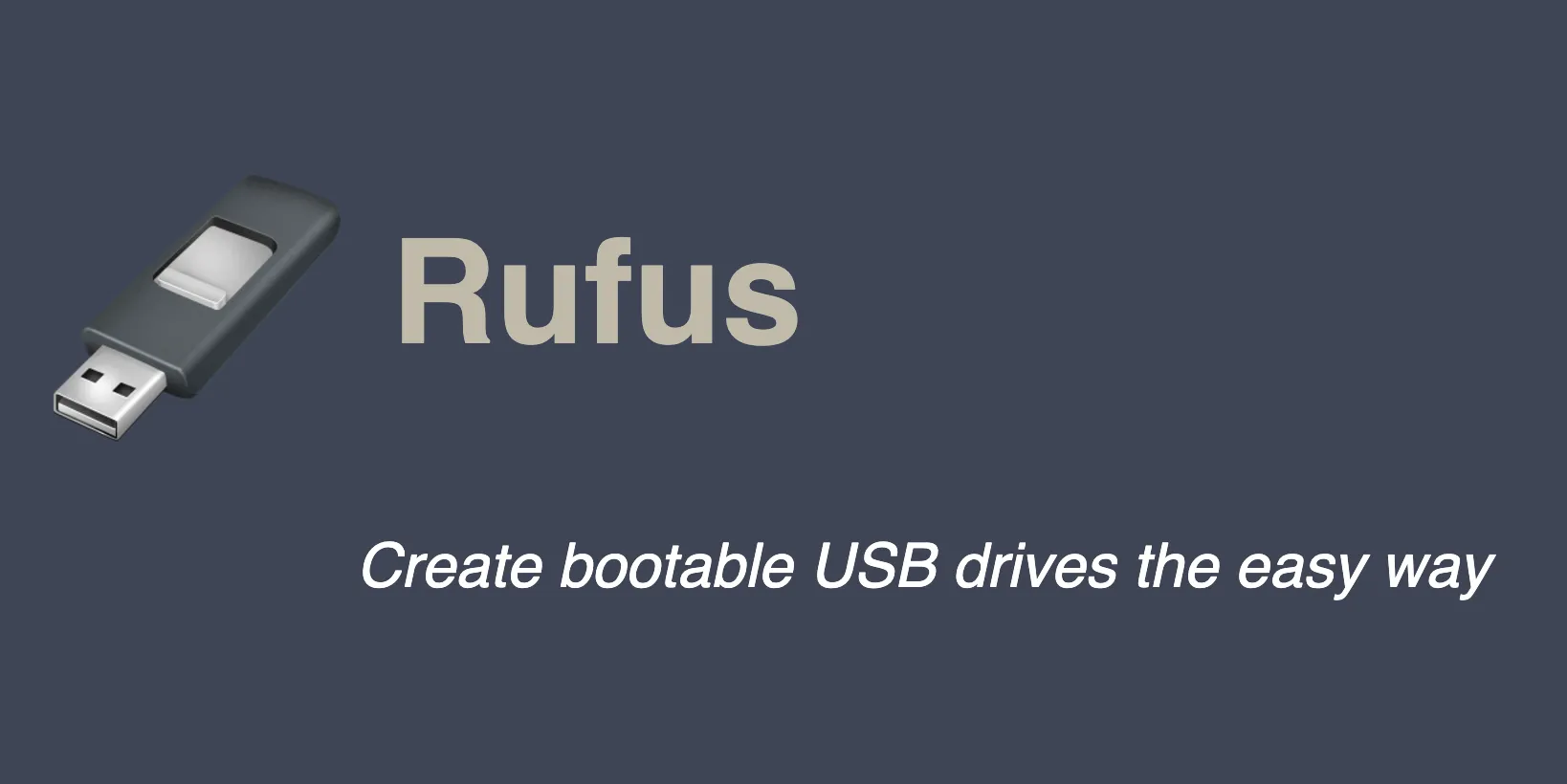 Logo phần mềm Rufus, một công cụ phổ biến giúp người dùng cài đặt Windows 11 trên các thiết bị không đáp ứng yêu cầu tối thiểu.