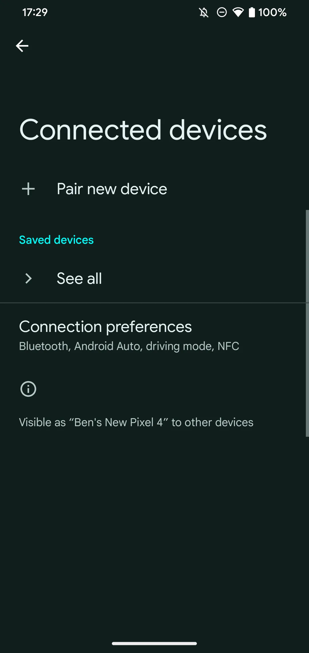 Màn hình cài đặt Bluetooth trên Android để ghép nối thiết bị mới