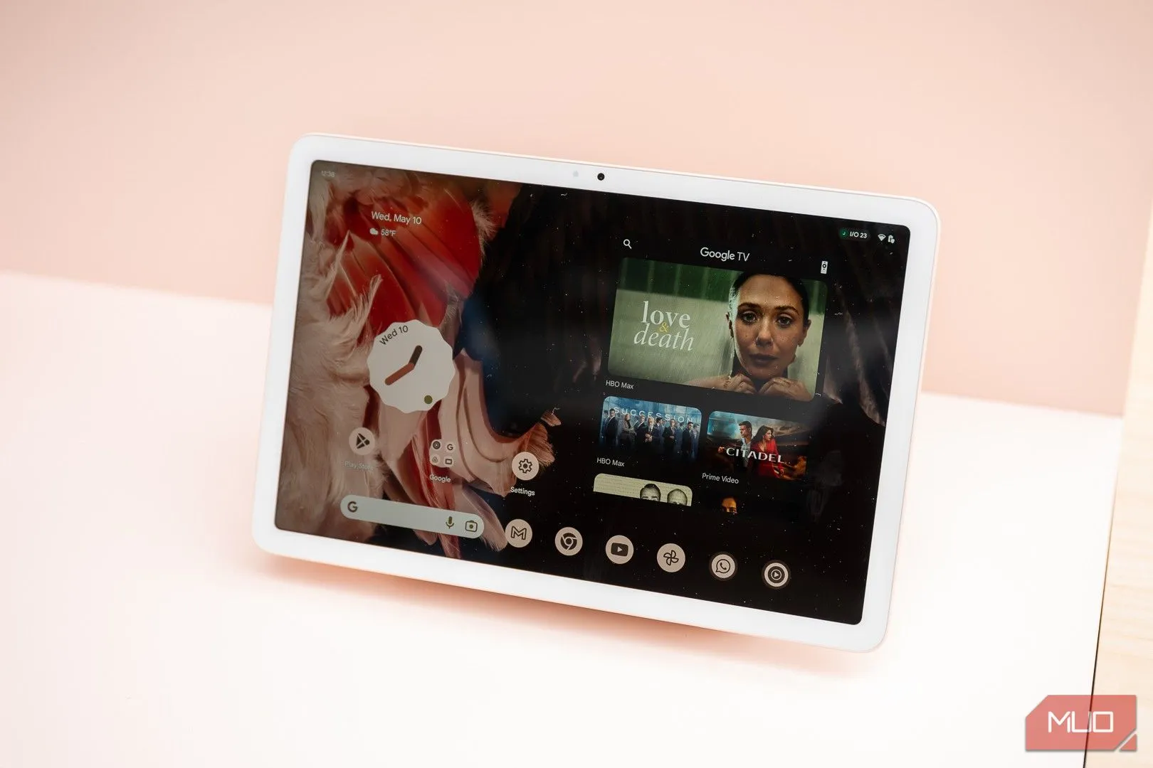 Màn hình chính Pixel Tablet hiển thị các tùy biến
